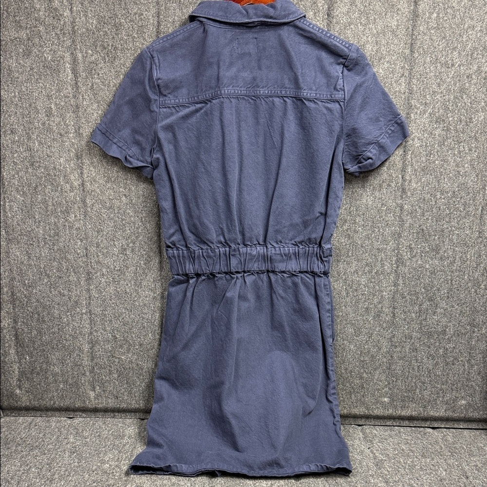 J. Crew Dark Blue Mini Dress with Zipper - Picture 3 of 6